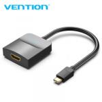 Vention USB-C -> HDMI (fekete, ABS type), 0, 15m, Adapter (TDCBB) - patronbolt