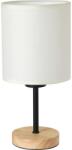 Brilagi - Asztali lámpa NUBILA WOOD 1xE27/25W/230V tölgy/fekete/krémes BRI133 (BG1566)