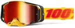  100% ARMEGA Tetsu motokrossz szemüveg piros plexivel
