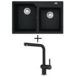 Franke UBG 620-78 + FRANKE FN 6100 ACTIVE NEW CSAPTELEP - onyx (114.0700.118 + 115.0653.373)