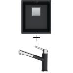 Franke KNG 110-37 + FRANKE FC 3055 ORBIT CSAPTELEP - Onyx (125.0670.900 + 115.0623.057)
