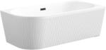 INVENA Glamour sarokkád 170x80 cm ovális fehér AN-02-14P