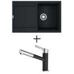 Franke MRG 611 + FRANKE FC 3055 ORBIT CSAPTELEP - onyx (114.0284.833 + 115.0623.057)