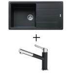  FRANKE BFG 611 + FRANKE FC 3055 ORBIT CSAPTELEP - onyx (114.0285.305 + 115.0623.057)