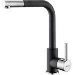Metalac LUX Metalac Xgranit Mosogató Csaptelep - Szemcsés Fekete (T03816)