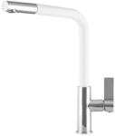Gamma Side Mosogató Csaptelep - Kihúzható zuhanyfej, Fehér (BSE-wh) - watermarkt