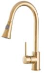 Gamma Taru Mosogató Csaptelep - Kihúzható, Zuhanyfejes, Arany (BT-gd) - watermarkt