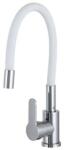 Gamma Flex 2000 Mosogató Álló Design Csaptelep - Rugalmas, Fehér/Króm (BFX-2000WH)