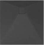 Elleci Lavre OLDA Kőhatású Zuhanytálca - Fekete, 80x80 cm (OL-80/80BK)