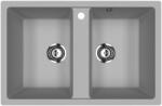Ulgran U-608-342 Gránit Mosogatótálca - Kétmedencés, Grafit (U-608-342) - watermarkt