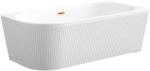 INVENA Glamour sarokkád 170x80 cm ovális fehér AN-02-19P (AN0219P)