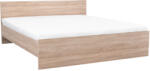 Leziter Miami franciaágy ágyneműtartó nélkül 180x200 cm sonoma tölgy-sonoma tölgy (LMFA180STST) - stuxi