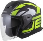 Cassida Motocicleta Cassida Jet Tech 2.0 RoTo Open Face Negru Mat-Galben Fluo-Alb (AIM140-2585)