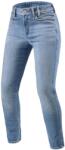Revit Jeans de motocicletă pentru femei Revit Shelby 3 skinny Short albastru deschis (REFPJ069-6364)