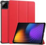  LEATHER husă flip pentru Xiaomi Pad 7 / Pad 7 Pro / Pad 8 / Pad 8 Pro roșu