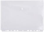 D. RECT Mapa plastic, cu buton si perforatii, A4, transparent, D. RECT (LV009146)