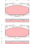 TRW Set placute frana TRW GDB3307 (GDB3307)
