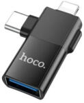hoco. Ua17 Easy Flow Usb Type-c / Lightning / Usb Adapter Fekete
