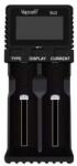 Vapcell SU2 kétcsatornás 18650 5A Li-Ion 2A Ni-Mh 0.5A 1.5V Li-ion akkumulátor/cella töltő/adapter (VapcellSU2)