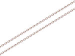  Teljes kéttónusú Rolo lánc, rosé és fehér arany 1, 5 mm IZ31544R