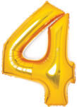 Amscan 4 - es midi szám fólia lufi - arany 66 cm