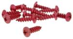 V-parts Csavar szett alumínium piros 12 db-os M6x20 V-parts