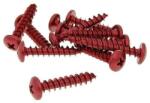 V-parts Csavar szett alumínium piros 12 db-os M6x30 V-parts