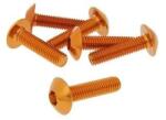V-parts Csavar szett eloxált alumínium narancs 6 db-os M5x20 V-parts