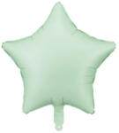 Partydeco Egyszínű csillag lufi 19" 48cm pasztell zöld, csillag (LUFI667768)