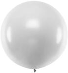 Partydeco Lufi 1m-es léggömb, Metál Ezüst (LUFI652702)