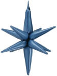 Partydeco Egyszínű nagy csillag fólia lufi 3D 27, 5" 70 cm acélkék csillag, csak levegővel tölthető (LUFI779582)