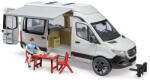 BRUDER Jucărie furgonetă MB Sprinter Camper cu șofer (FER02672KRA)