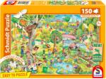 Schmidt Spiele - Puzzle Joacă fericită, planetă fericită - 150 piese Puzzle