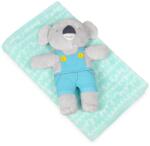 BabyMatex Pătură de copii David, turcoaz, cu jucărie din pluș koala, 75 x 100 cm Patura