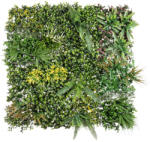 Bizzotto Panou plante artificiale verzi galbene 100x100 cm (0790459)
