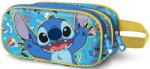 KARACTERMANIA Ученически 3D несесер Karactermania Lilo & Stitch - Hello, 2 ципа (06390)
