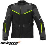 Seventy Degrees Geaca moto Seventy Degrees SD-JT83 - barbati, iarna, impermeabila, touring, negru/galben fluor (SD2308303)