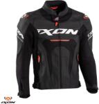 Ixon Geaca moto piele Ixon Jackal JKT MS - barbati, vara, sport, negru/alb/rosu (1002010541027)