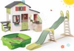 Smoby Set căsuţa Prietenilor și tobogan cu nisipar Friends House Life Smoby extensibilă cu bucătărie și sonerie electronică (SM810207-49) Casuta pentru copii