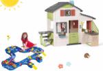 Smoby Set căsuţa Prietenilor și pista de apă în valiză Friends House Life Smoby extensibilă cu bucătărie și sonerie electronică (SM810207-41) Casuta pentru copii