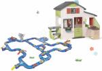 Smoby Set căsuţa Prietenilor și pistă mare de apă Friends House Life Smoby extensibilă cu bucătărie pentru grădină și bucătărie de vară și sonerie electronică (SM810207-64) Casuta pentru copii