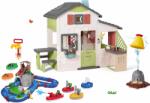 Smoby Set căsuţa Prietenilor și pistă de apă cu bărci Friends House Life Smoby extensibilă cu bucătărie și pistă de apă Cârtiță cu apă (SM810207-54) Casuta pentru copii