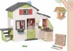 Smoby Set căsuţa Prietenilor și hrănitore din lemn pentru păsări Friends House Life Smoby extensibilă cu ierbar pentru flori și bucătărie de vară (SM810207-60) Casuta pentru copii