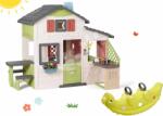 Smoby Set căsuţa Prietenilor și bucătătrie Friends House Life Smoby extensibilă și leagăn cu două fețe Dinosaurus (SM810207-51) Casuta pentru copii