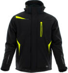 SARA Comfort Winter Bélelt Softshell Munkás kabát Fekete/Sárga - 3XL (DT-SARA-1-08-630-25-27-3XL)