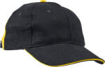 CERVA Knoxfield Baseball Sapka Fekete/Sárga (0314010864999) - 4mmarkabolt