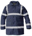 CERVA Sefton Fényvisszaverős Kabát Sötétkék - 3XL (0301007341006)