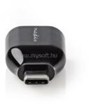 Nedis CCGB60915BK USB-C - USB-A adapter USB-C dugó - USB-A aljzat, 5 Gbps (CCGB60915BK) (CCGB60915BK)
