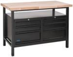 Güde P 1200 SS Black Line munkapad, 1190x650x850mm, tömör bükk munkalap, összeszerelt (gude_40839)