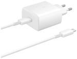 Samsung hálózati töltő (USB-C aljzat, 45W, EP-DN975BWE 1m USB-C kábellel, fehér) (EP-TA845XWEG+EP-DN975BWE)